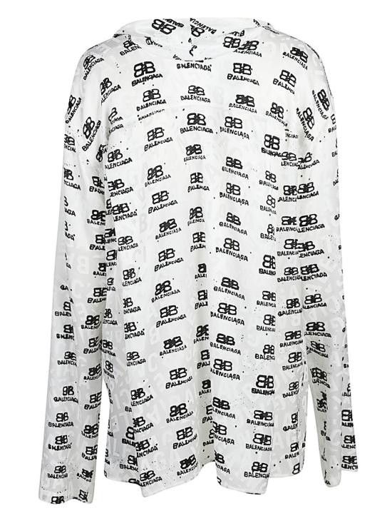 Balenciaga BALENCIAGA Women Shirts 725060 TNLA29040 White Size XS / US 0-2 / IT 36-38 - 2 Thumbnail