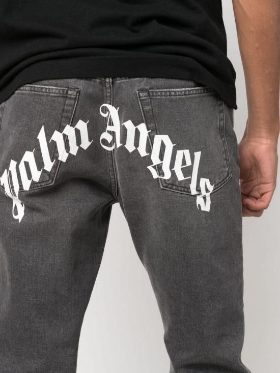 Palm Angels PALM ANGELS Men Denim Pants PMYA012C99DEN001 1001 Black Size US 31 - 4 Thumbnail