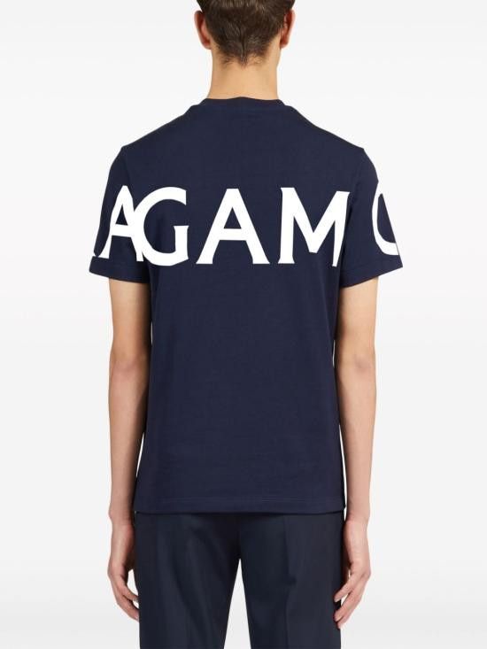 Salvatore Ferragamo SALVATORE FERRAGAMO Men T-Shirts 122303 771855002 Blue Size US S / EU 44-46 / 1 - 2 Thumbnail
