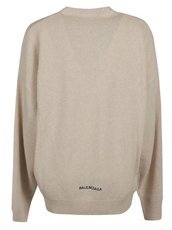 Balenciaga BALENCIAGA Women Sweater 721463 T41249501 Beige Size S / US 4 / IT 40 - 2 Thumbnail