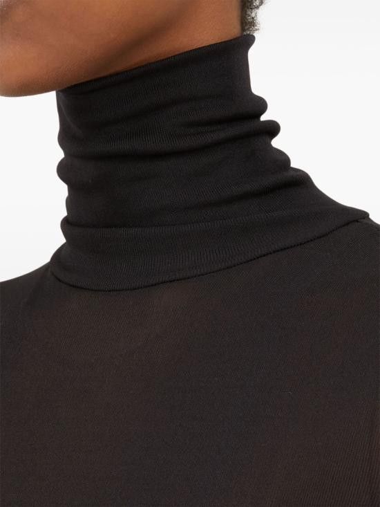 Maison Margiela MAISON MARGIELA Women Bodysuit Tops S51NA0104 S24468900 Black Size XS / US 0-2 / IT 36-38 - 2 Thumbnail
