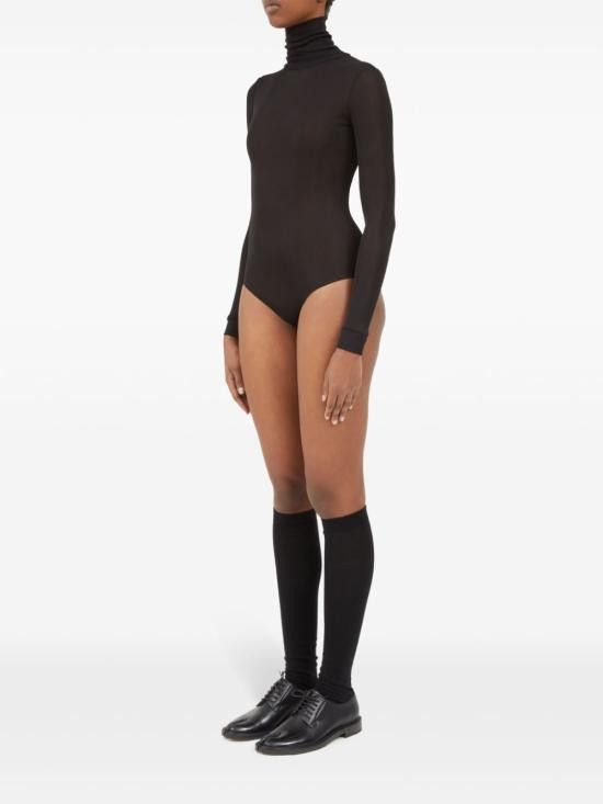Maison Margiela MAISON MARGIELA Women Bodysuit Tops S51NA0104 S24468900 Black Size XS / US 0-2 / IT 36-38 - 3 Thumbnail