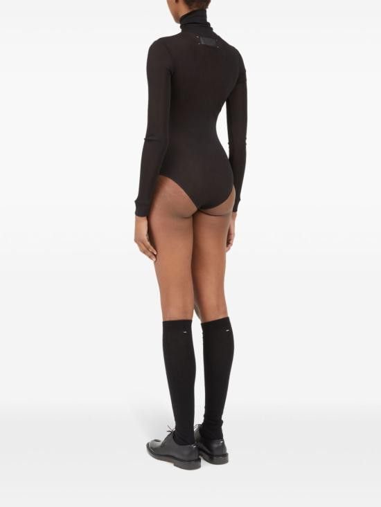 Maison Margiela MAISON MARGIELA Women Bodysuit Tops S51NA0104 S24468900 Black Size XS / US 0-2 / IT 36-38 - 5 Thumbnail