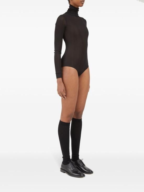 Maison Margiela MAISON MARGIELA Women Bodysuit Tops S51NA0104 S24468900 Black Size XS / US 0-2 / IT 36-38 - 7 Thumbnail