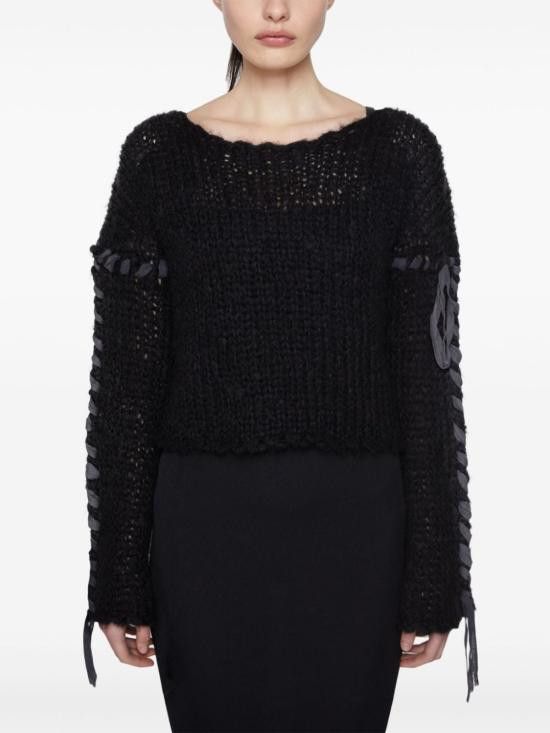 Acne Studios ACNE STUDIOS Women Sweater A60544 900 Black Size XS / US 0-2 / IT 36-38 - 4 Thumbnail