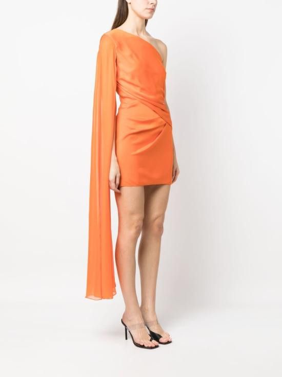 Roland Mouret ROLAND MOURET Women Short Skirts RMSS23017S ORANGE Orange Size S / US 4 / IT 40 - 4 Thumbnail