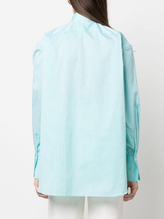 Finamore FINAMORE Women Shirts LIV P311610 Green Size XS / US 0-2 / IT 36-38 - 2 Thumbnail