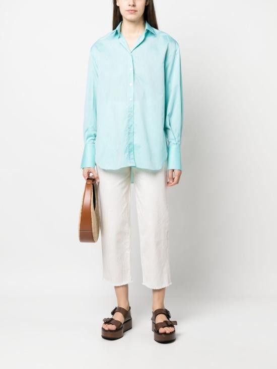 Finamore FINAMORE Women Shirts LIV P311610 Green Size XS / US 0-2 / IT 36-38 - 4 Thumbnail