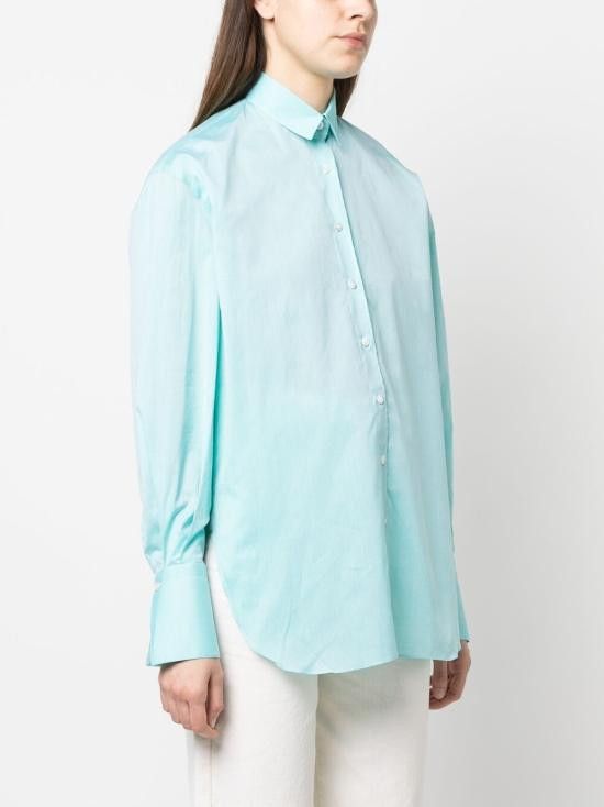 Finamore FINAMORE Women Shirts LIV P311610 Green Size XS / US 0-2 / IT 36-38 - 3 Thumbnail