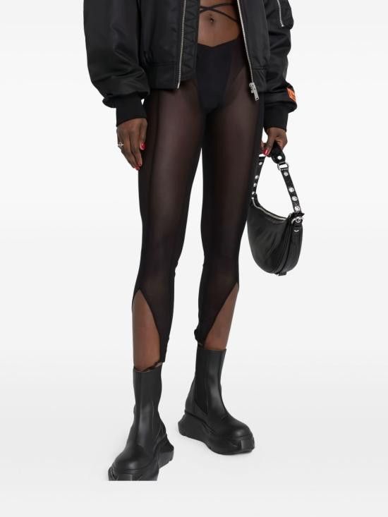 KNWLS KNWLS Women Straight Pants FW22 CELET0 BLACK Black Size 28" / US 6 / IT 42 - 4 Thumbnail