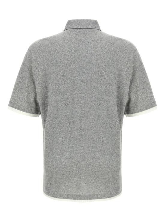 Brunello Cucinelli BRUNELLO CUCINELLI Men Polo Shirts MW8353966 CJC56 White Size US XXL / EU 58 / 5 - 2 Thumbnail