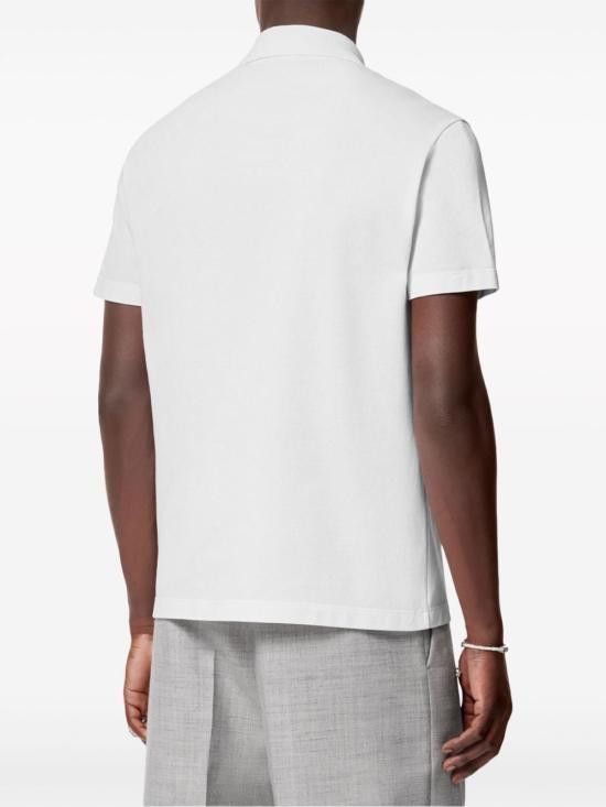 Versace VERSACE Men Polo Shirts 1013906 1A112761W010 White Size US S / EU 44-46 / 1 - 3 Thumbnail