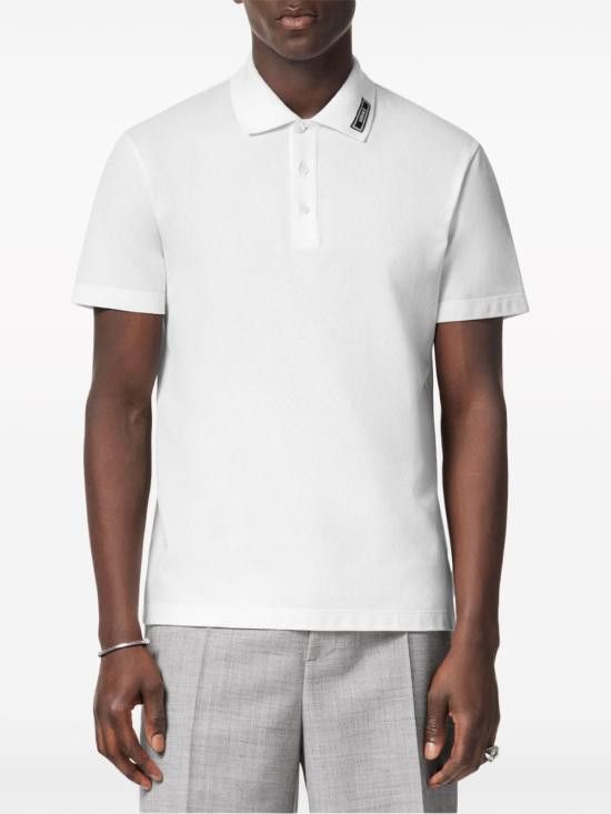 Versace VERSACE Men Polo Shirts 1013906 1A112761W010 White Size US S / EU 44-46 / 1 - 4 Thumbnail