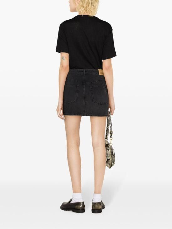 Isabel Marant Etoile ISABEL MARANT ETOILE Women Mid Skirts JU0095FB B1H02E VESNA02FK Black Size 28" / US 6 / IT 42 - 2 Thumbnail