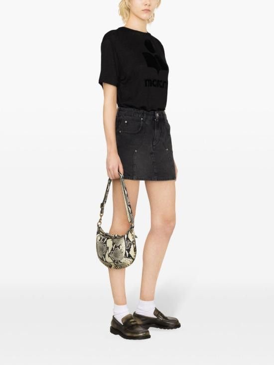 Isabel Marant Etoile ISABEL MARANT ETOILE Women Mid Skirts JU0095FB B1H02E VESNA02FK Black Size 28" / US 6 / IT 42 - 4 Thumbnail