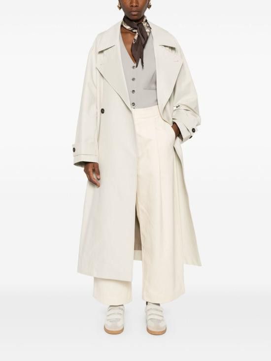 Studio Nicholson STUDIO NICHOLSON Women Straight Pants DORDONISNW 1616CREAM Beige Size 26" / US 2 / IT 38 - 3 Thumbnail
