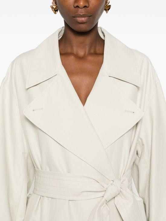 Studio Nicholson STUDIO NICHOLSON Women Coats MAWERSNW 1462DOVE White Size S / US 4 / IT 40 - 3 Thumbnail