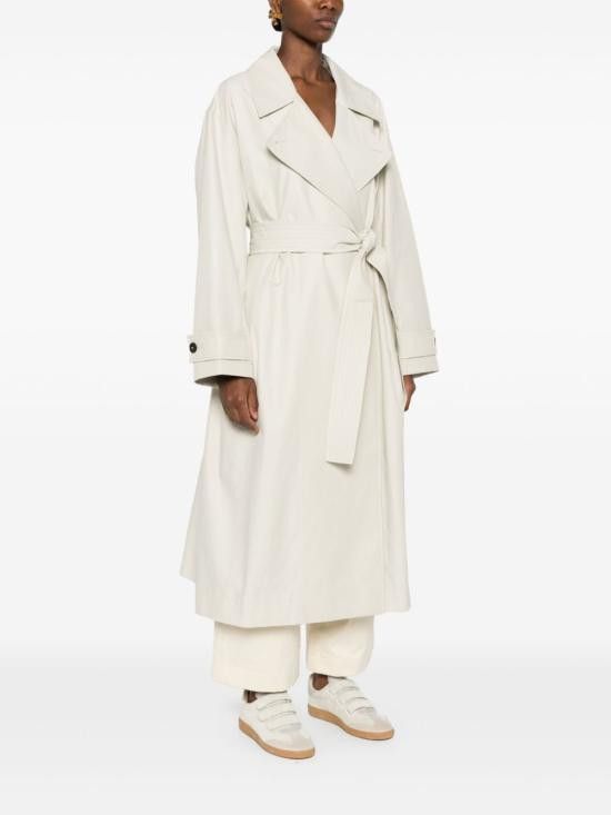 Studio Nicholson STUDIO NICHOLSON Women Coats MAWERSNW 1462DOVE White Size S / US 4 / IT 40 - 2 Thumbnail