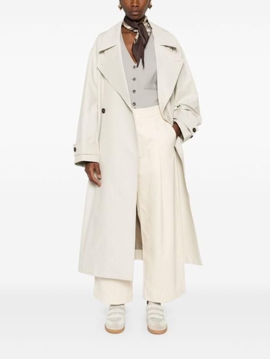 Studio Nicholson STUDIO NICHOLSON Women Coats MAWERSNW 1462DOVE White Size S / US 4 / IT 40 - 4 Thumbnail