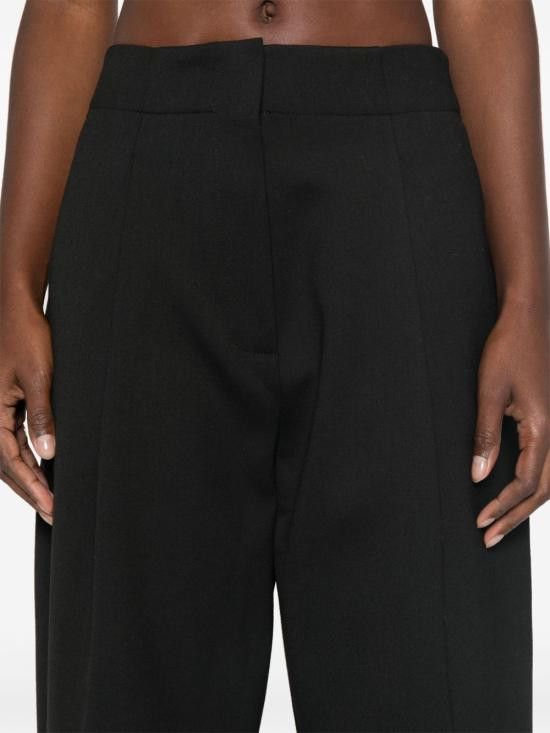 Studio Nicholson STUDIO NICHOLSON Women Straight Pants ANSELLSNW 1370BLACK Black Size 28" / US 6 / IT 42 - 4 Thumbnail