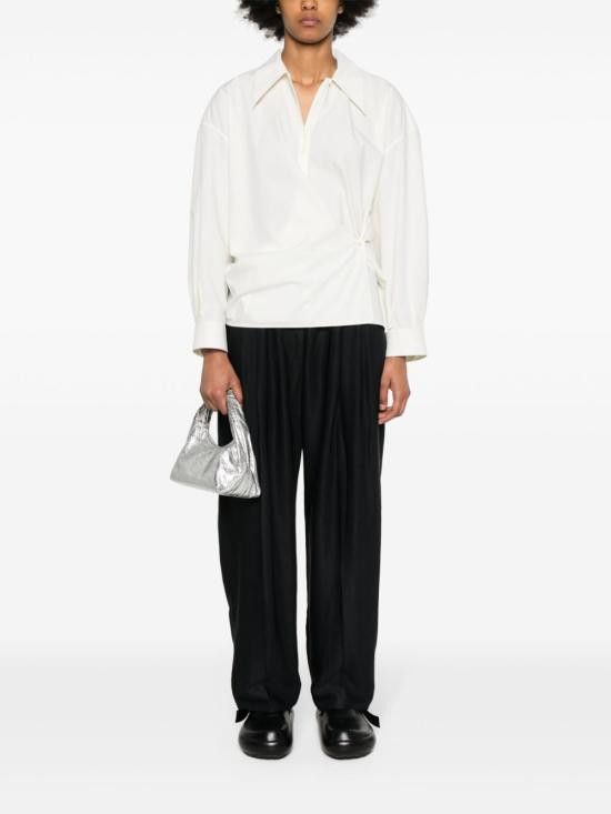 Studio Nicholson STUDIO NICHOLSON Women Straight Pants SPERROSNW 1367DARKESTNAVY Blue Size 28" / US 6 / IT 42 - 4 Thumbnail