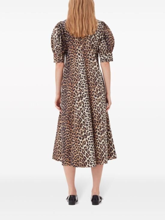 Ganni GANNI Women Long Skirts F8842 943 Brown Size XS / US 0-2 / IT 36-38 - 6 Thumbnail