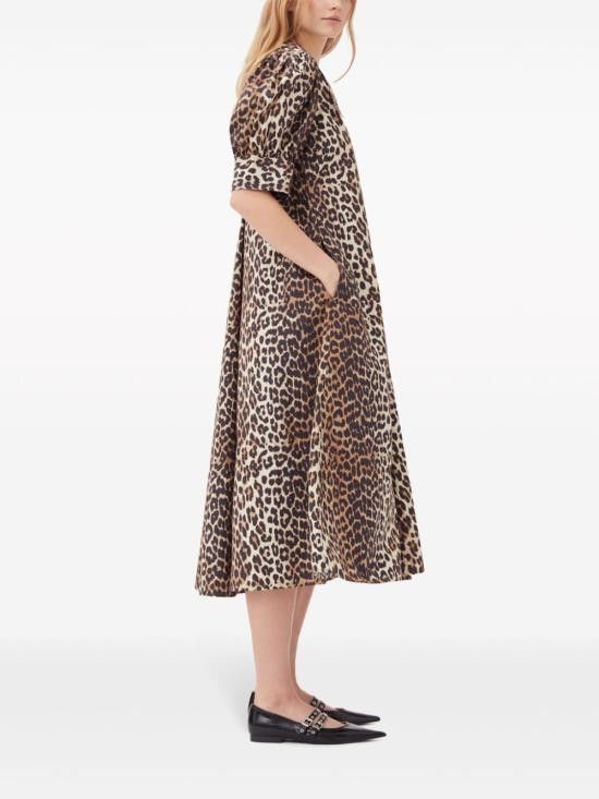 Ganni GANNI Women Long Skirts F8842 943 Brown Size S / US 4 / IT 40 - 3 Thumbnail