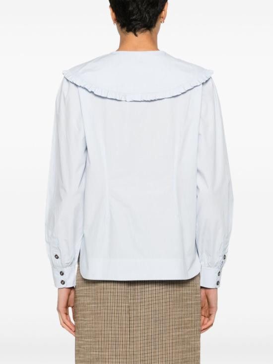 Ganni GANNI Women Shirts F8638 694 White Size XS / US 0-2 / IT 36-38 - 2 Thumbnail