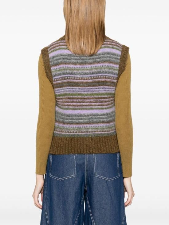 Ganni GANNI Women Sweater K2356 838 Green Size S / US 4 / IT 40 - 5 Thumbnail