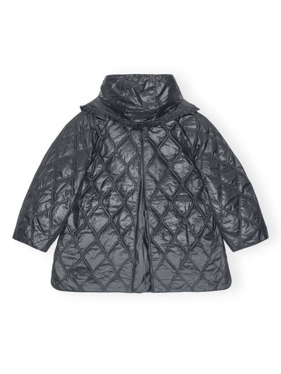 Ganni GANNI Women Jackets W0170 052 Black Size XL / US 12-14 / IT 48-50 - 4 Thumbnail