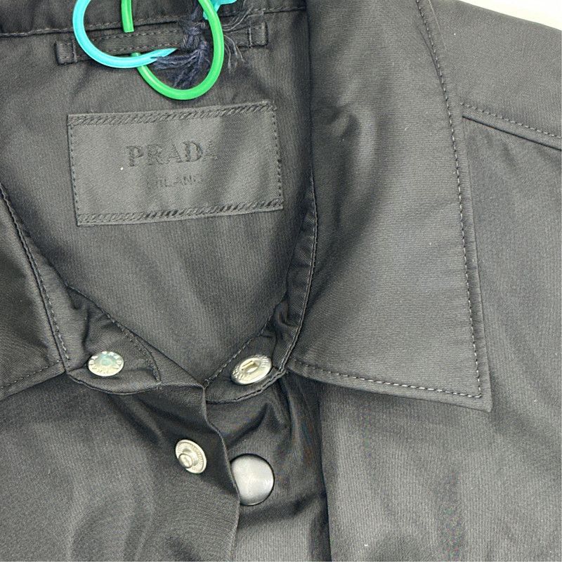 Prada Prada Black Long Sleeve Button-Up Shirt Size US L / EU 52-54 / 3 - 5 Thumbnail