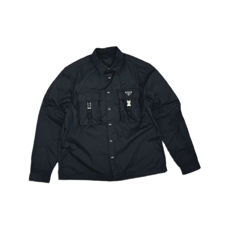 Prada Prada Black Loose-Fit Long Sleeve Shirt Size US L / EU 52-54 / 3 - 5 Thumbnail