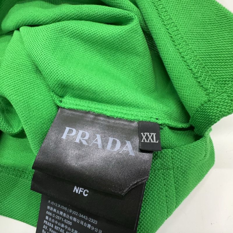 Prada Prada Green Logo Cotton Polo Shirt Size US XXL / EU 58 / 5 - 5 Thumbnail