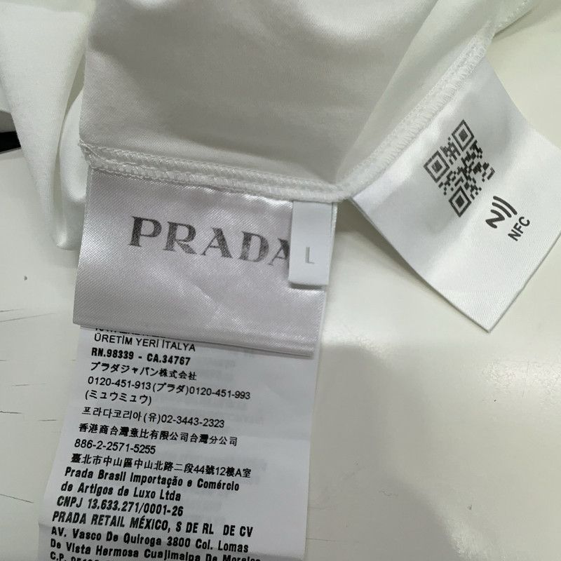 Prada Prada Logo Embroidery Short Sleeve Polo Shirt Size US L / EU 52-54 / 3 - 2 Thumbnail