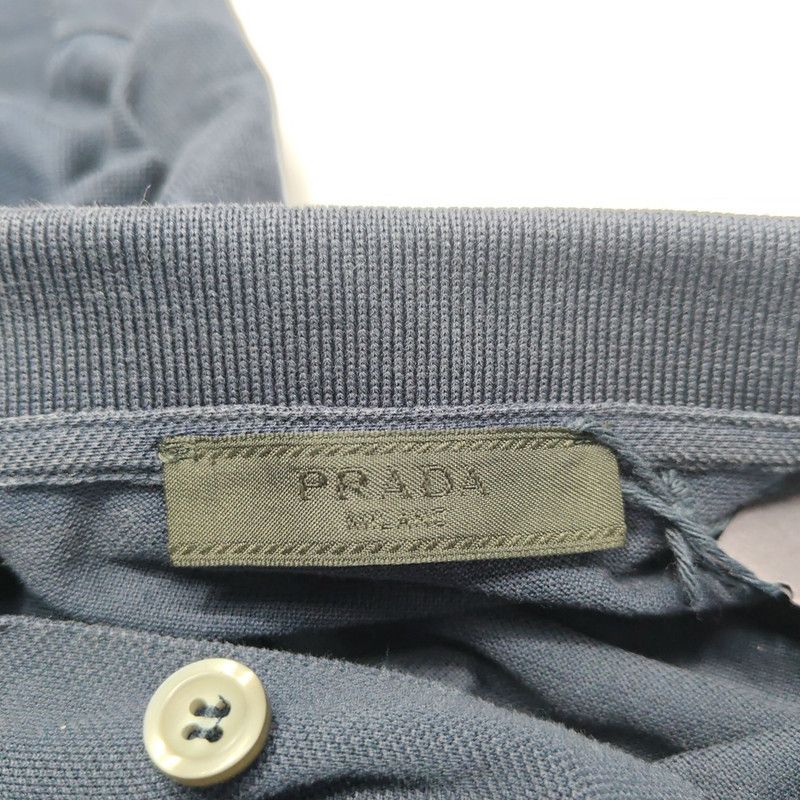 Prada Prada Stylish Casual Polo Shirt Navy Blue Size US L / EU 52-54 / 3 - 7 Thumbnail