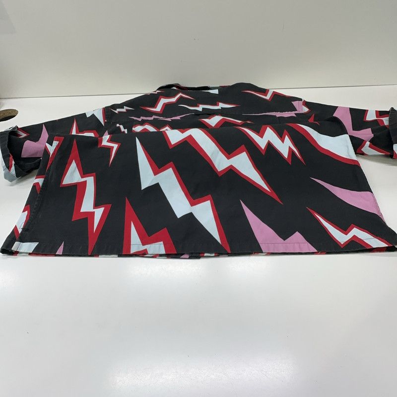 Prada Prada Lightning Print Short Sleeve Shirt Size US M / EU 48-50 / 2 - 13 Thumbnail