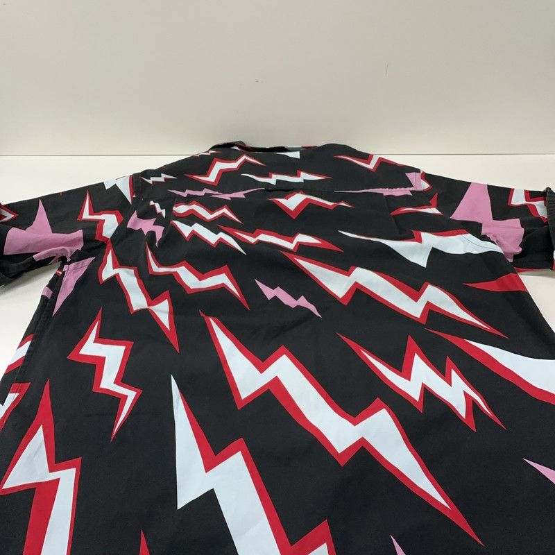 Prada Prada Lightning Print Short Sleeve Shirt Size US M / EU 48-50 / 2 - 9 Thumbnail