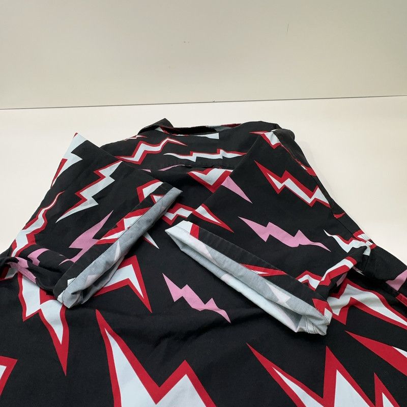 Prada Prada Lightning Print Short Sleeve Shirt Size US M / EU 48-50 / 2 - 5 Thumbnail
