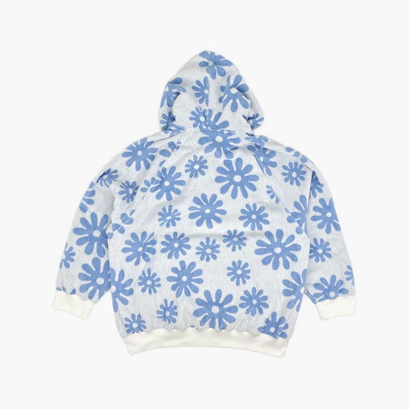 Prada Prada SS22 Hooded Sweatshirt with Floral Pattern Size US L / EU 52-54 / 3 - 7 Thumbnail