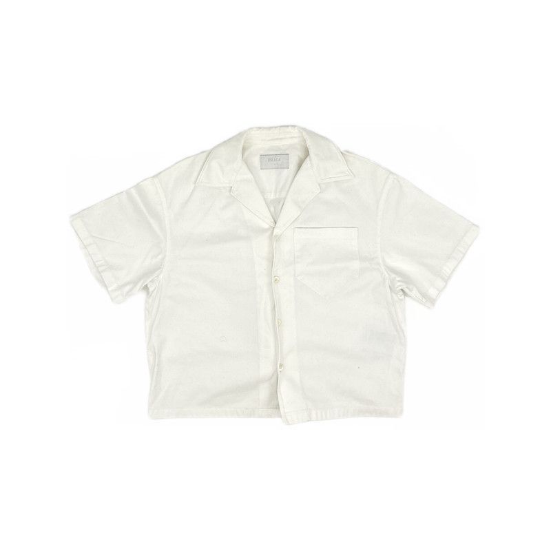 Prada Prada SS21 White Short Sleeve Shirt Size US L / EU 52-54 / 3 - 3 Thumbnail