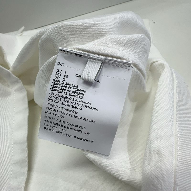 Prada Prada SS21 White Short Sleeve Shirt Size US L / EU 52-54 / 3 - 2 Thumbnail