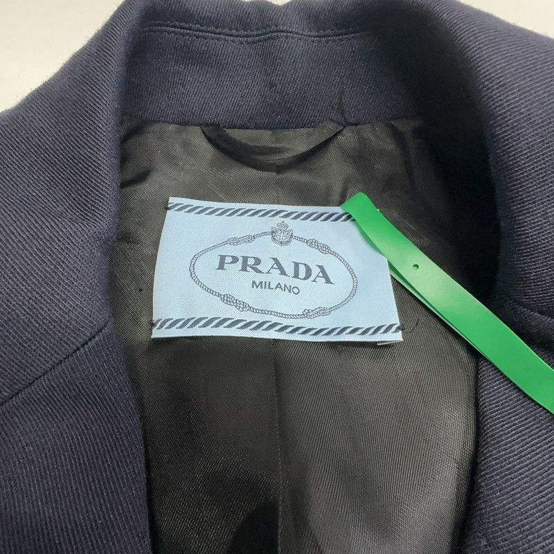 Prada Prada Classic Lapel Overcoat in Navy Blue Size US S / EU 44-46 / 1 - 7 Thumbnail