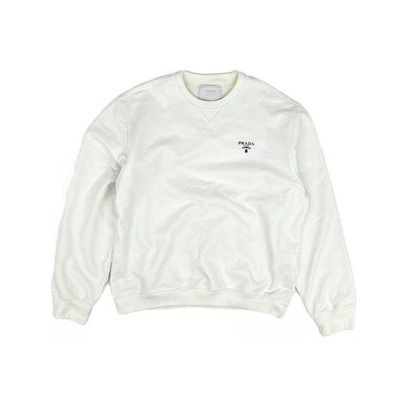 Prada Prada Logo Print Crewneck Sweatshirt for Men Size US L / EU 52-54 / 3 - 2 Thumbnail