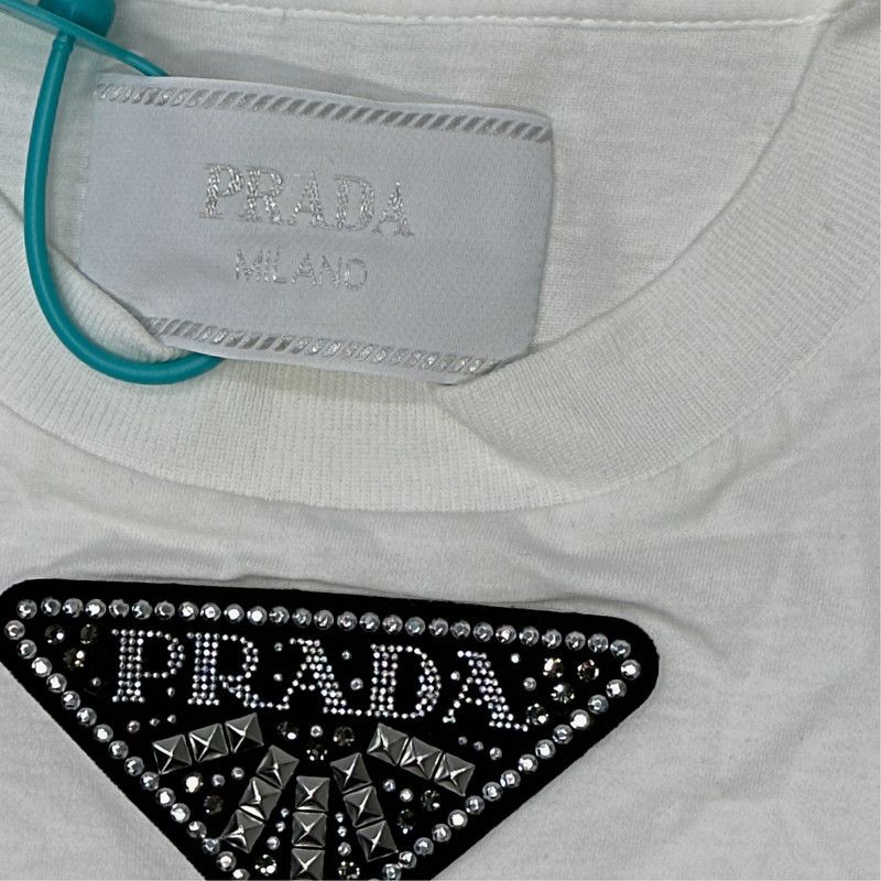 Prada Prada Triangle Logo Casual Short Sleeve T-Shirt Size US S / EU 44-46 / 1 - 4 Thumbnail