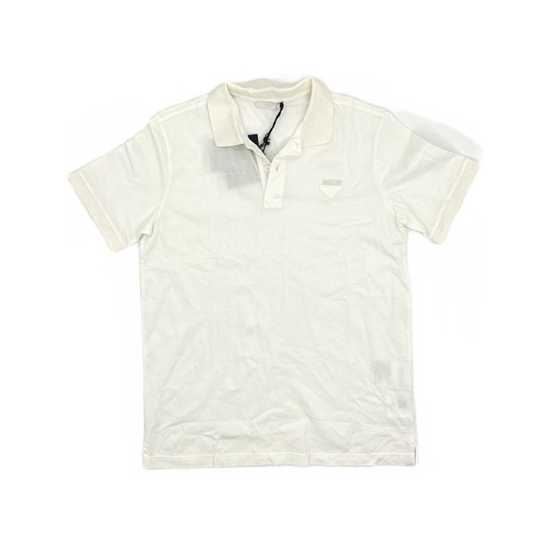 Prada Prada Men's Casual Polo Shirt in White Size US M / EU 48-50 / 2 - 4 Thumbnail