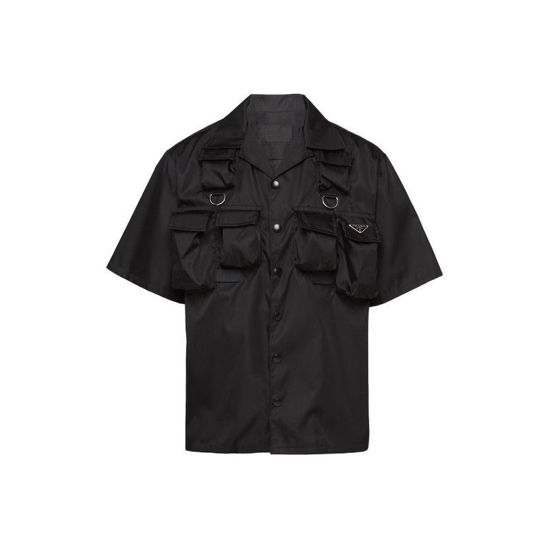 Prada Prada Black Short Sleeve Casual Shirt Size US S / EU 44-46 / 1 - 13 Thumbnail