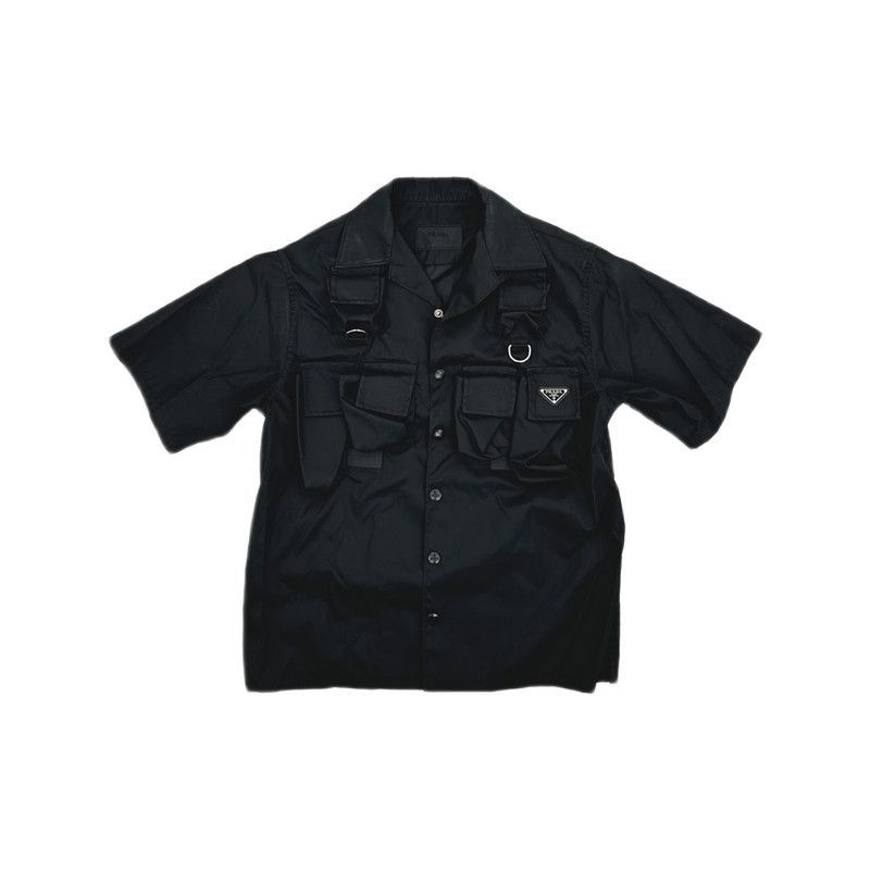 Prada Prada Black Short Sleeve Casual Shirt Size US S / EU 44-46 / 1 - 14 Thumbnail