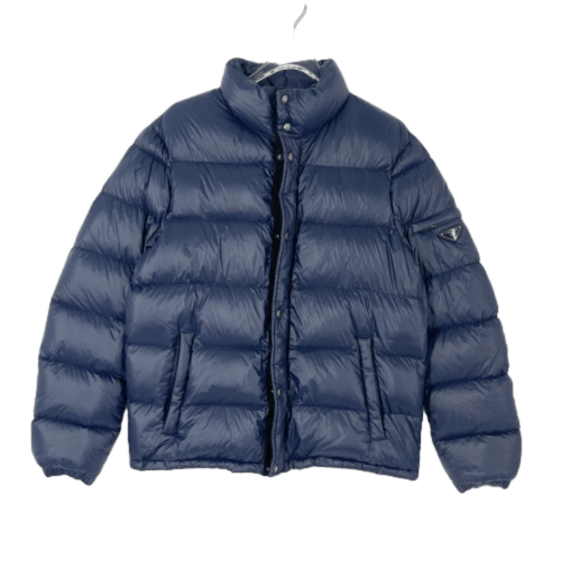 Prada Prada Navy Blue Long Sleeve Down Jacket Size US L / EU 52-54 / 3 - 6 Thumbnail