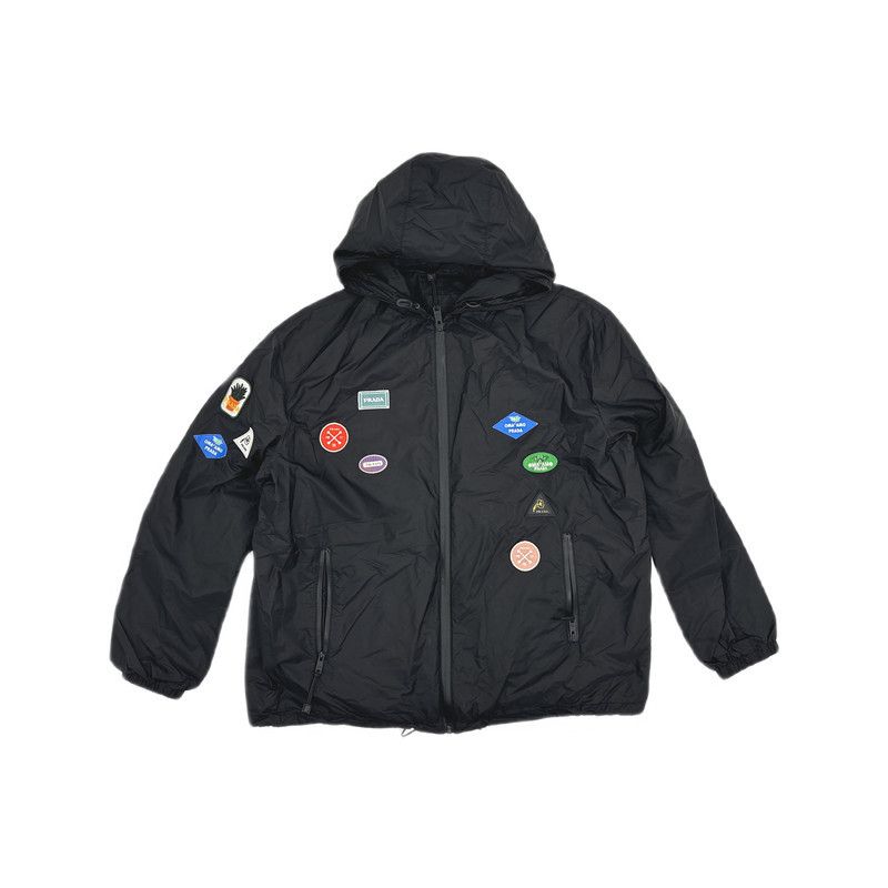 Prada Prada Stylish Outdoor Windbreaker Jacket with Badges Size US XXL / EU 58 / 5 - 6 Thumbnail