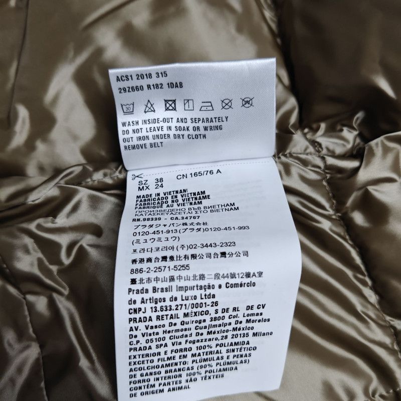 Prada Prada Long Sleeve Zipper Down Coat Size US S / EU 44-46 / 1 - 2 Thumbnail